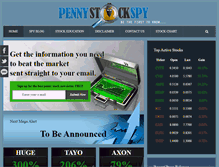 Tablet Screenshot of pennystockspy.com